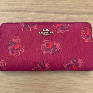 Long Zip Around Wallet In Signature Canvas